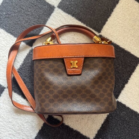 CELINE MACADAM VANITY VINTAGE BAG - Picture 1 of 10